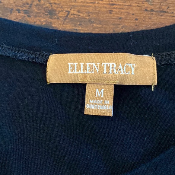 Ellen Tracy black tee shirt M - Picture 3 of 9